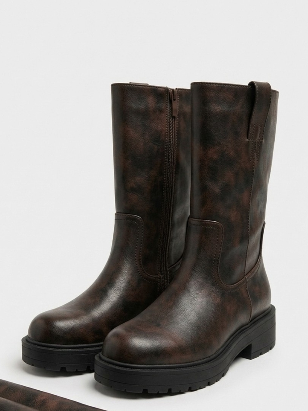 No Boundaries Brown Distressed Boots